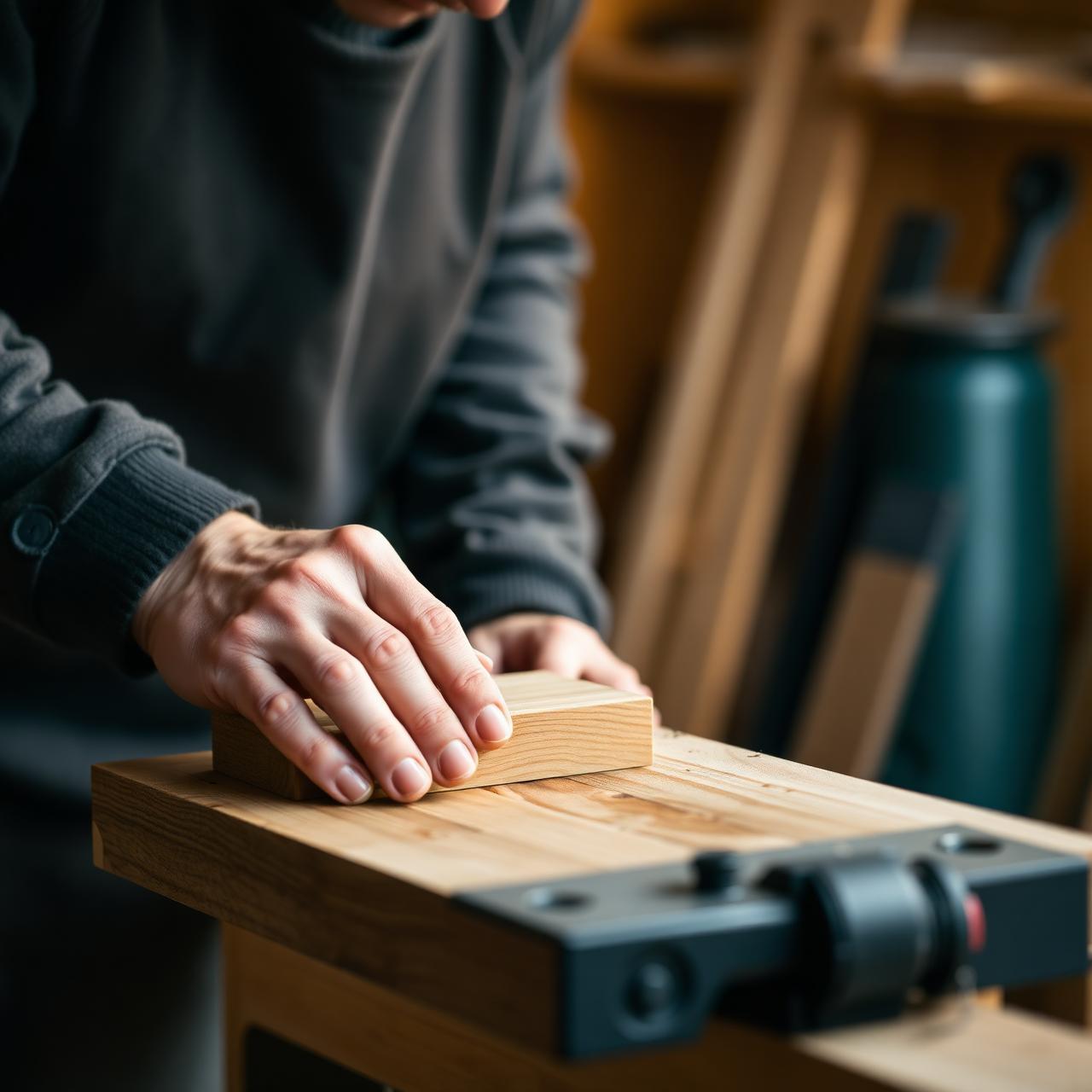 Schreiner bei der Arbeit