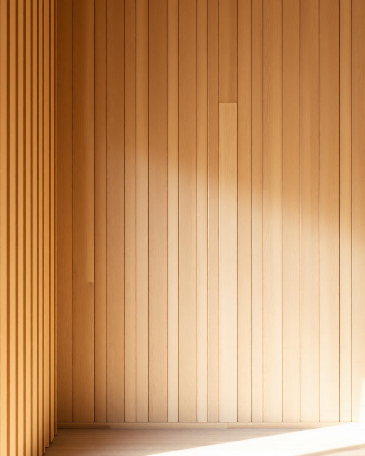 Wandverkleidung aus Massivholz